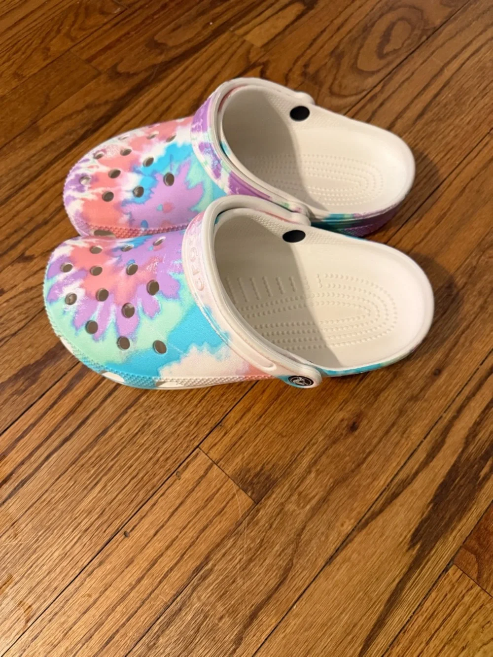 CROCS Classic Fresco/Multi Tie-Dye Graphic Clogs Shoes ~ M7 W9